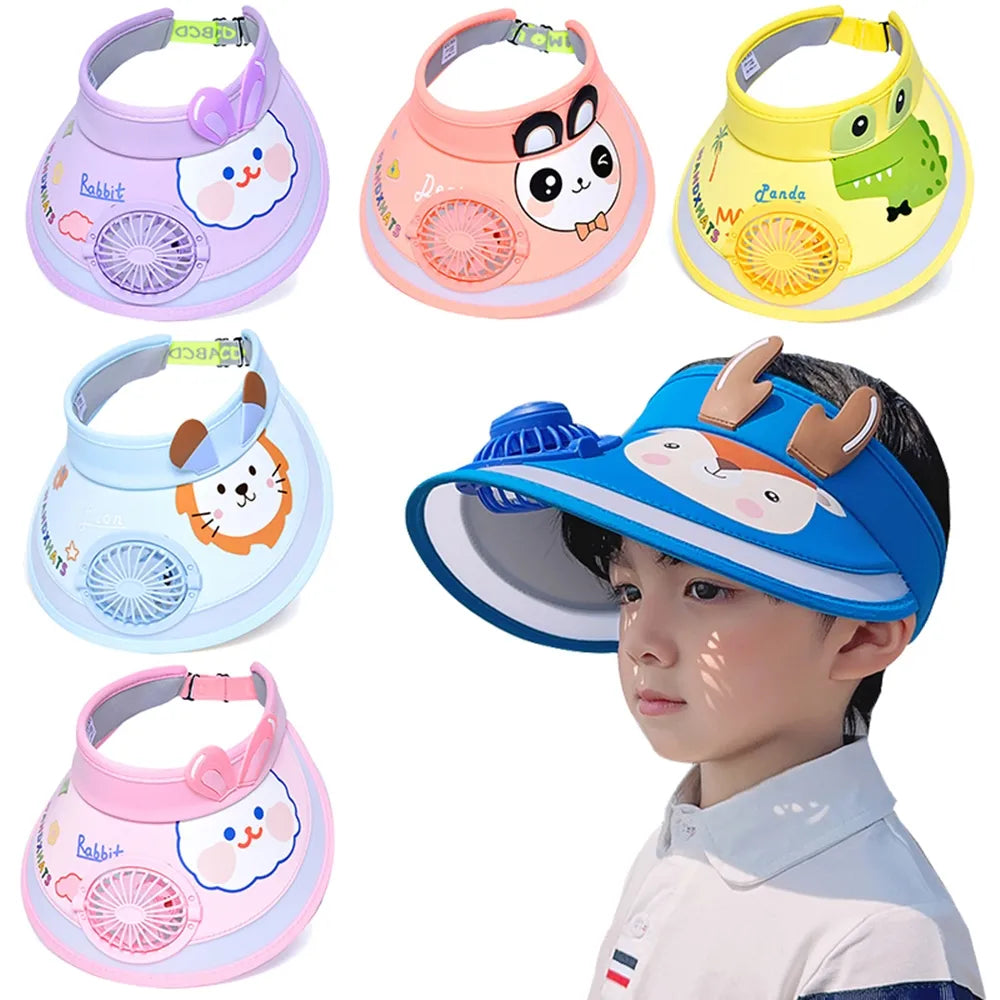 Chapeau d’été pour Enfants avec Ventilateur – قبعة واقية من الشمس مع مروحة